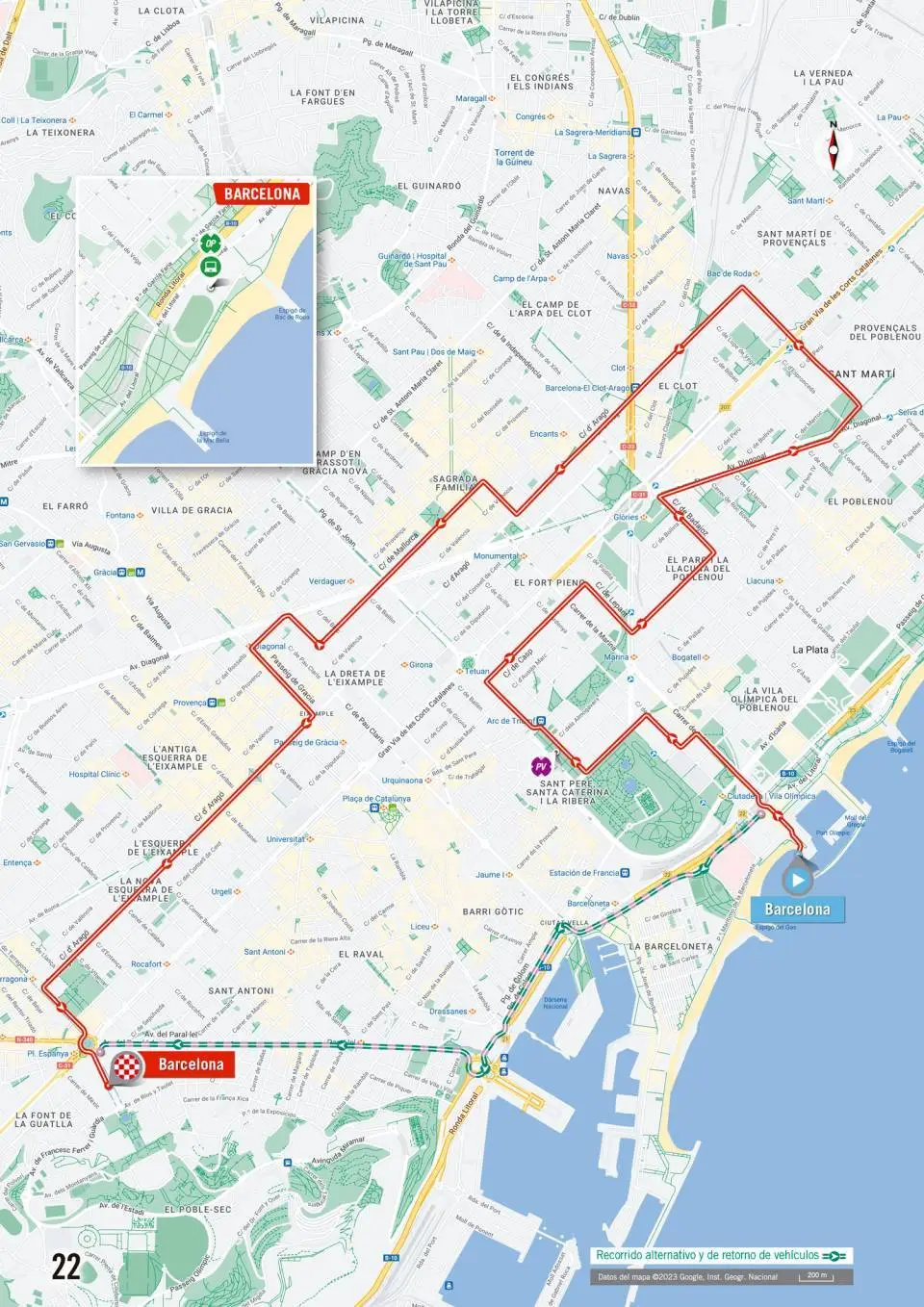 Map Vuelta a Espana 2023 stage 1