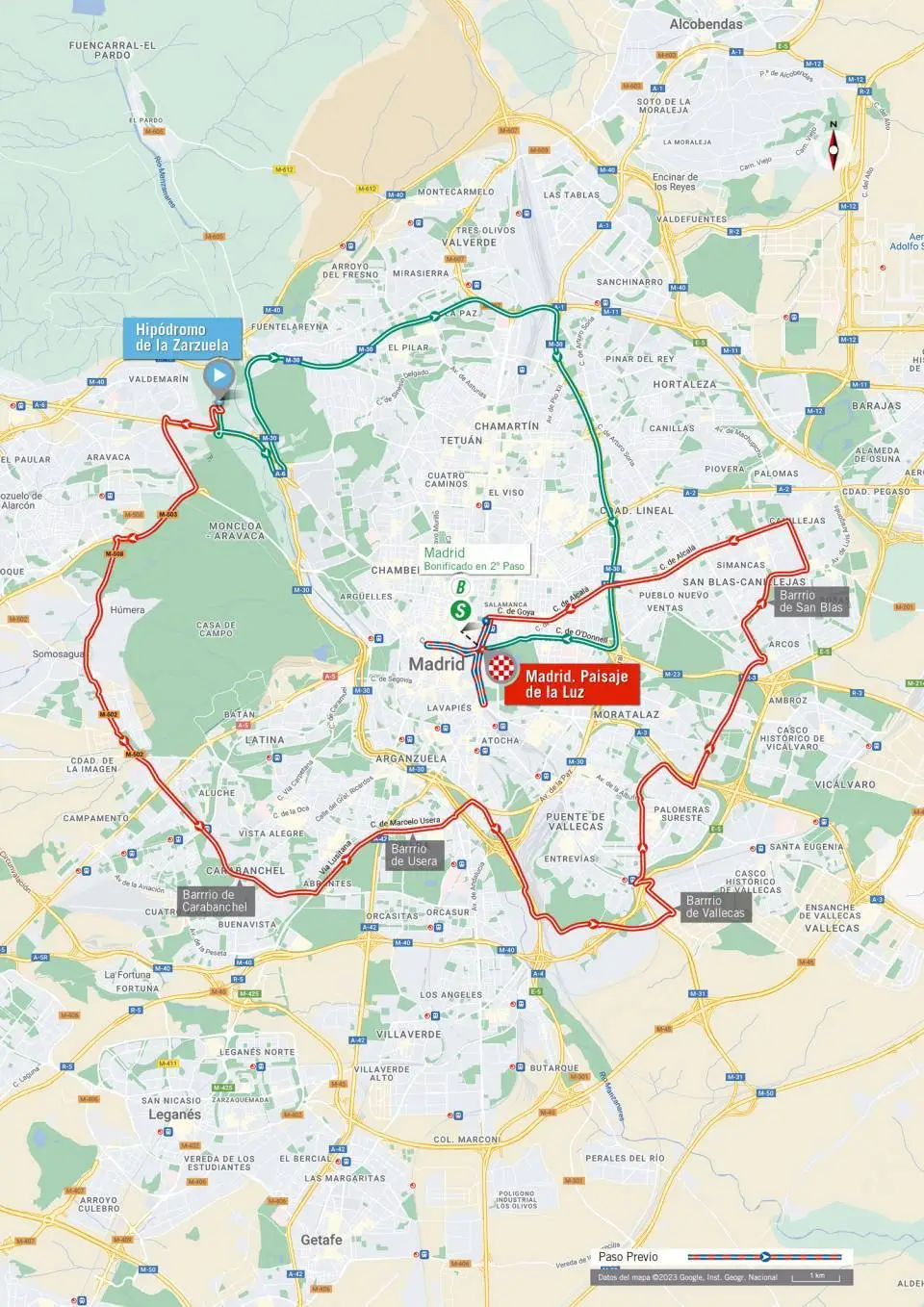 Map Vuelta a Espana 2023 stage 21