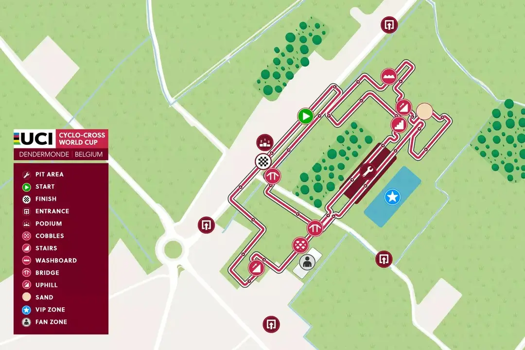 Taça do Mundo - Perfil da Pista de Dendermonde 2023&nbsp;