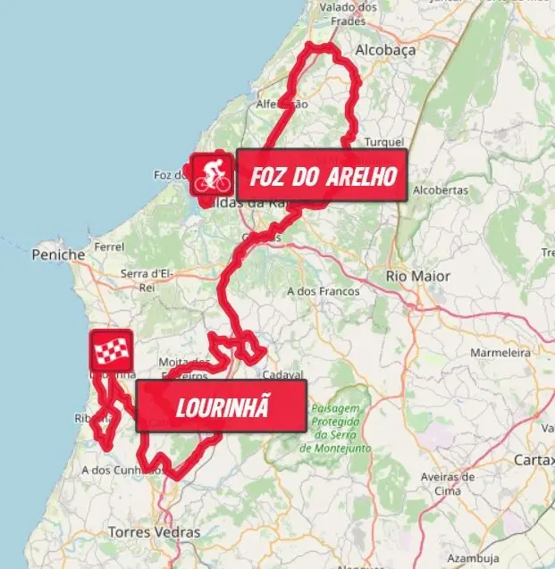 Mapa do Percurso da 1ª Etapa