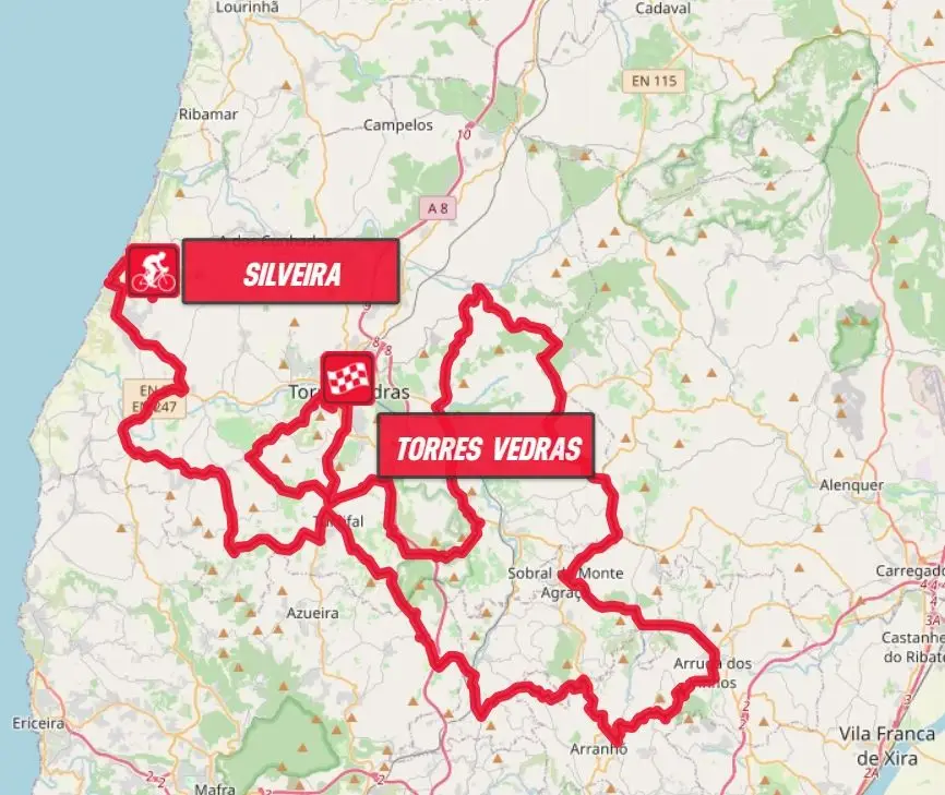 Mapa do Percurso da 2ª Etapa