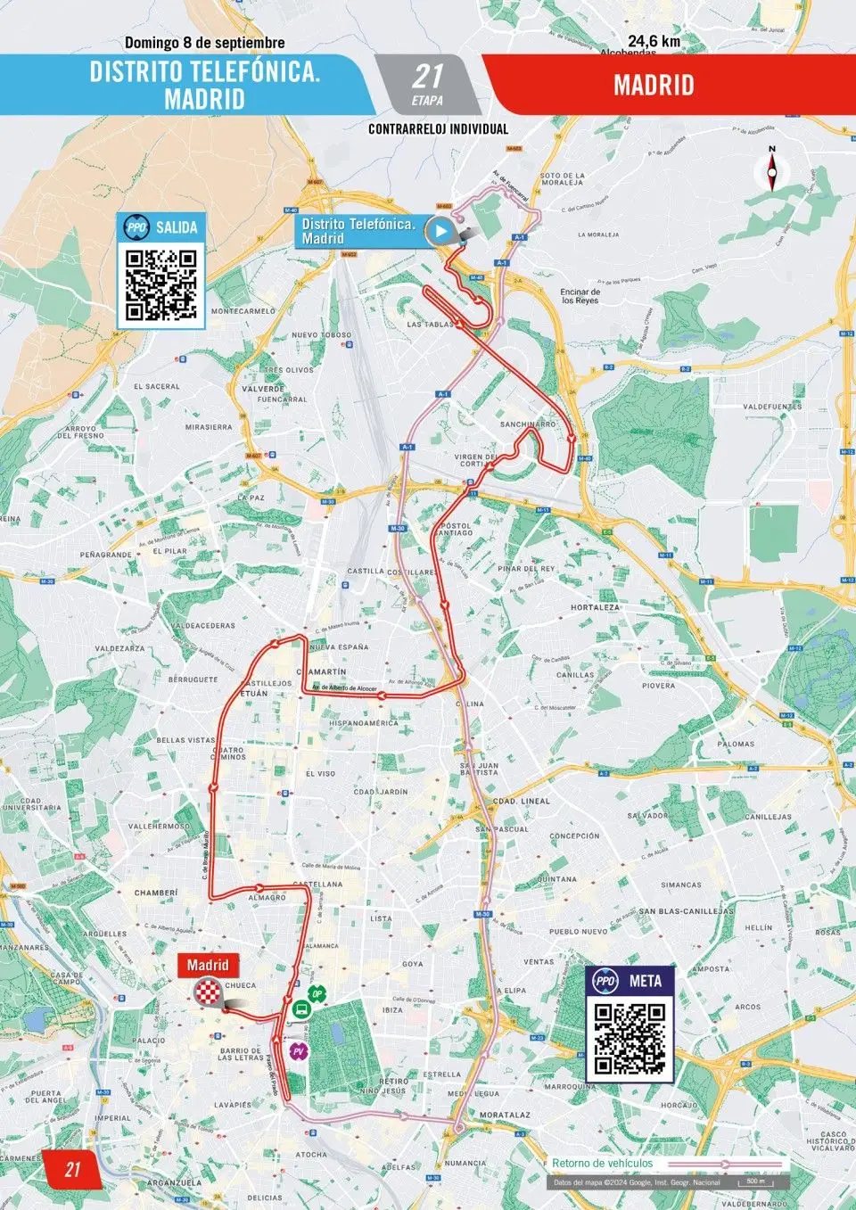 Map Vuelta a España 2024 stage 21&nbsp;