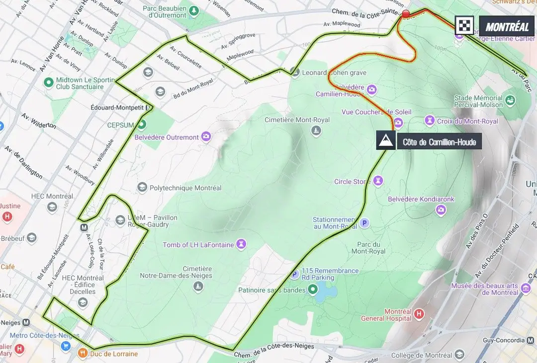 Map GP de Montréal 2024