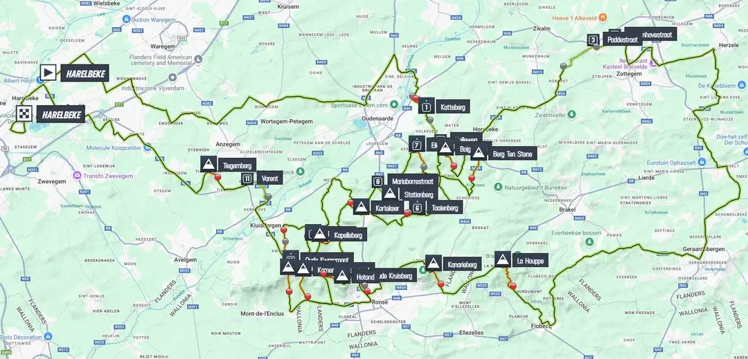 Map E3 Saxo Classic 2025