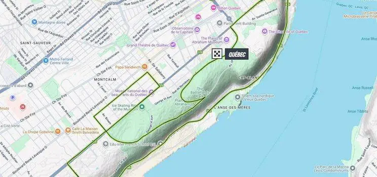 Mapa do GP do Quebeque 2025
