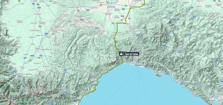 Mapa da Milan-Sanremo 2026