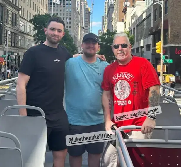 Luke Humphries, Luke Littler en Peter Wright in New York