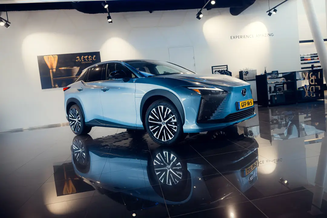 lexus rz300e aether blue 2
