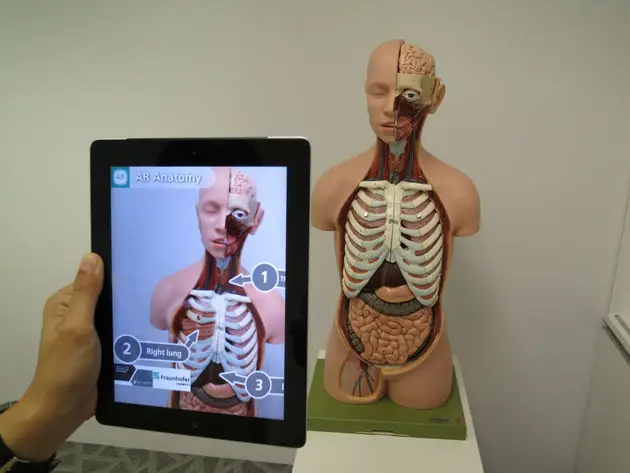 Voorbeeld van de mogelijkheden van Augmented Reality