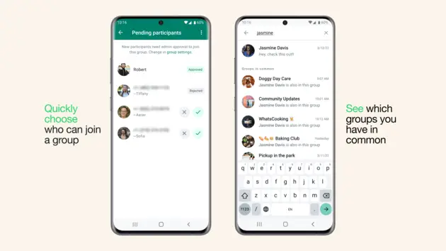 Groepen op Whatsaapp