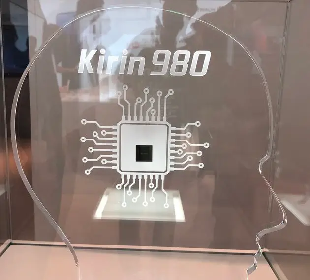 De Kirin 980 zoals `ie op de beurs wordt getoond.
