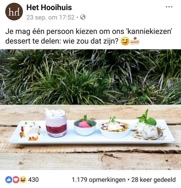 <i>Een succesvol voorbeeld van een advertentie om engagement te cre\u00ebren. </i>