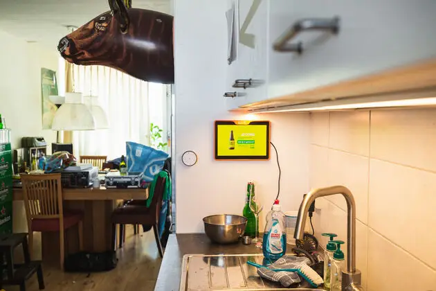 Tablet in de keuken.