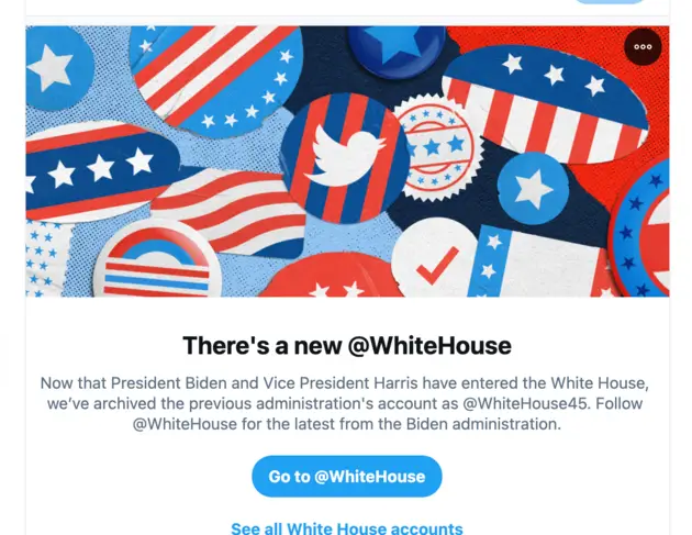 Twitter laat je weten dat er een nieuw account is.