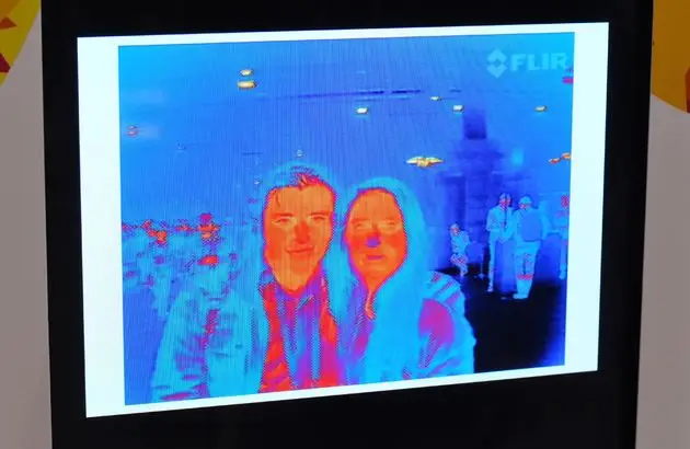 Selfie met de warmtecamera
