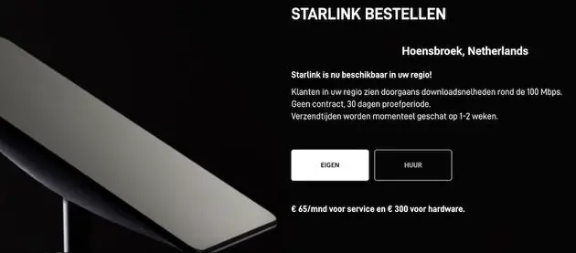 starlink goedkoper a