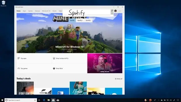 Je kunt nu overal schrijven met de stilus. Beeld: Microsoft