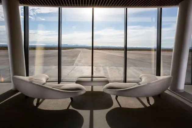 <em>Uitzicht op de startbaanPhoto: Virgin Galactic<\/em>