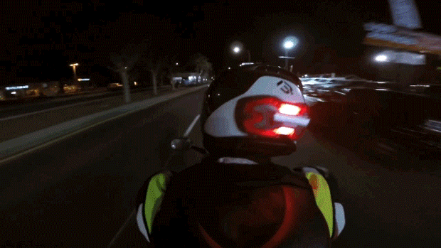 brake free alex riding night
