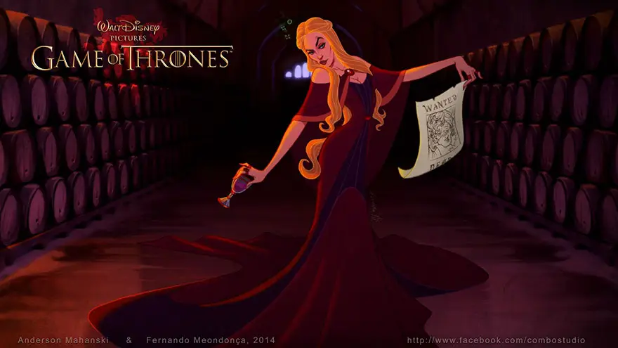 game of thrones disney style illustration combo estudio 3 5aafaa8d24326 880