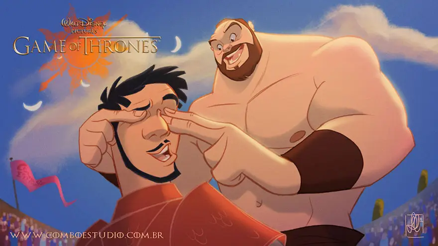 game of thrones disney style illustration combo estudio 9 5aafaa974712b 880
