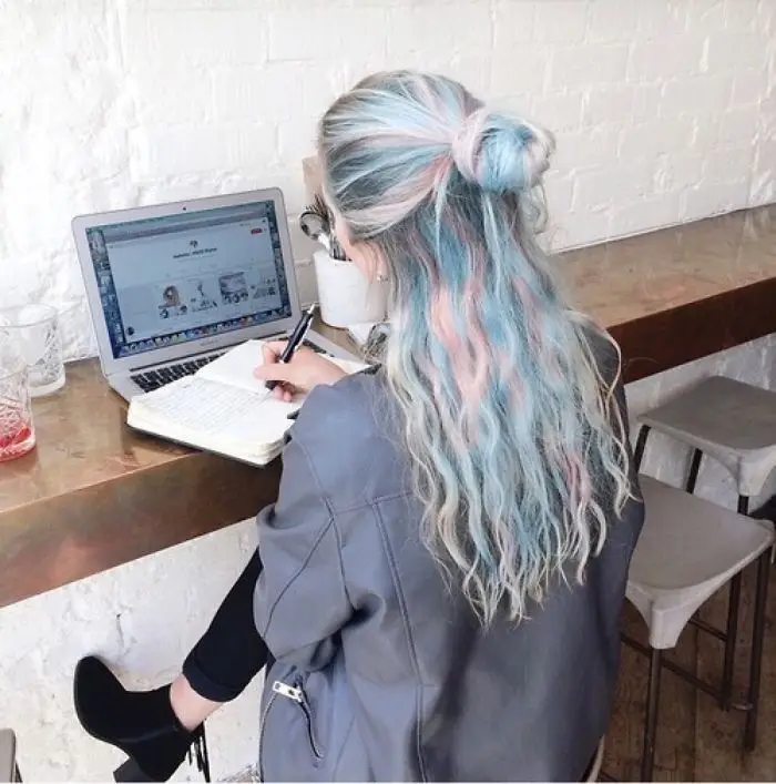 holographic hair are here and its the hottest hair trend of 2017 58ec9b0ca413c 700