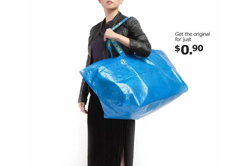 ikea responds balenciaga copycat tote bag 001
