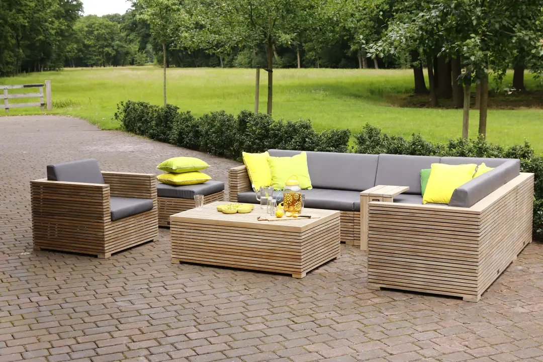 loungeset teakhout compressor