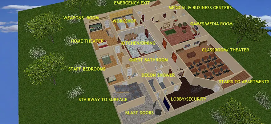 luxury converted nuclear bunker georgia 18