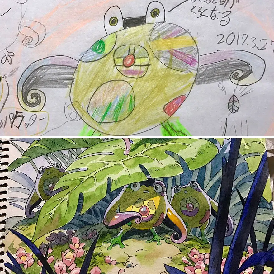 sons sketches to anime drawings thomas romain 12 5993f36b43ac9 880