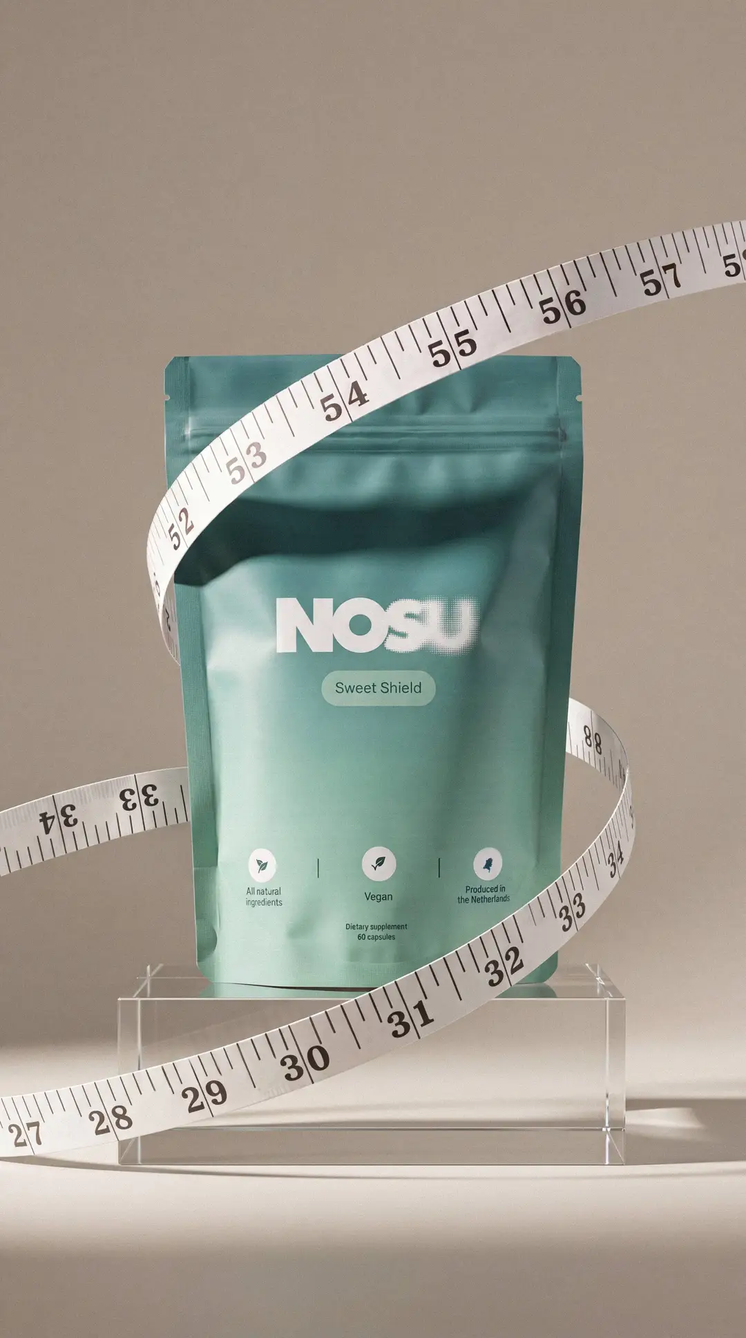 Nosu Pouch Measuring Tape Grain+