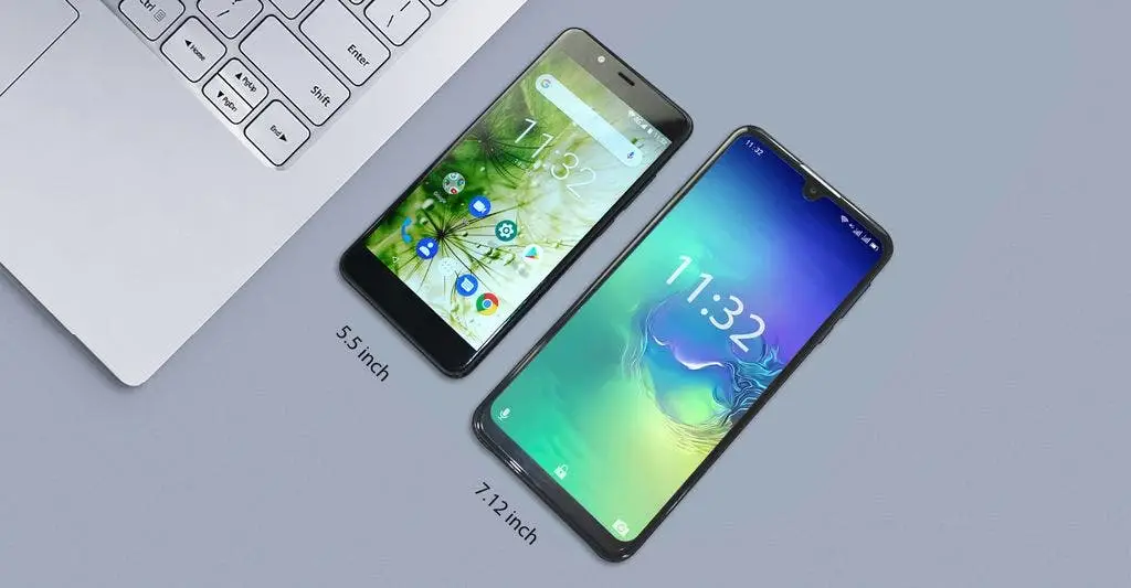 55 inch vs 712 inch