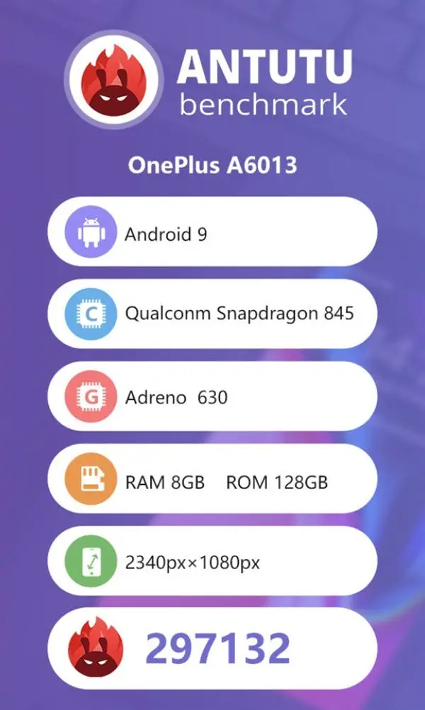 antutu oneplus 6t