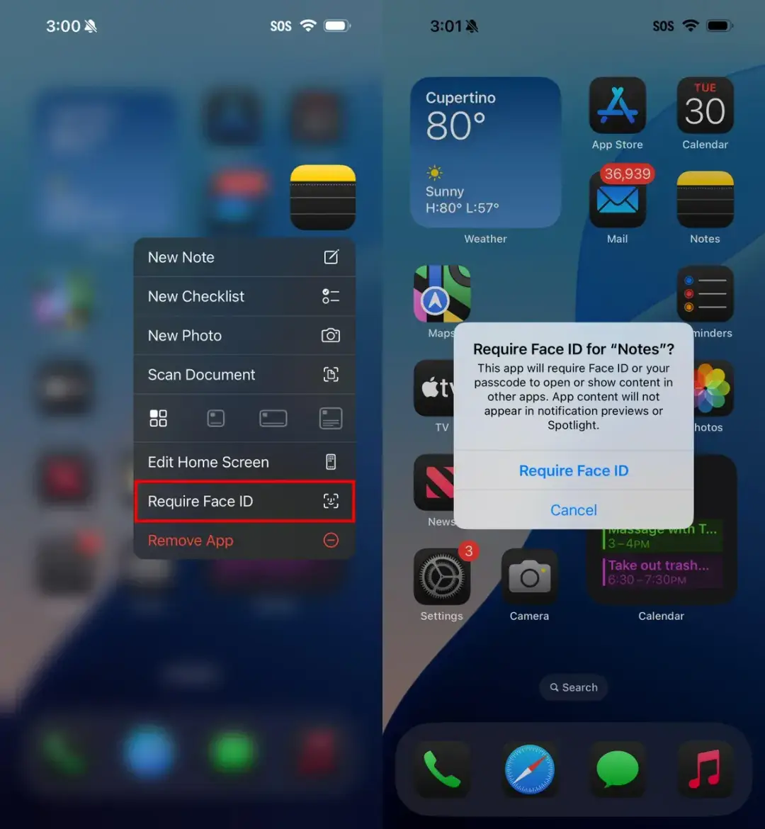 hide app