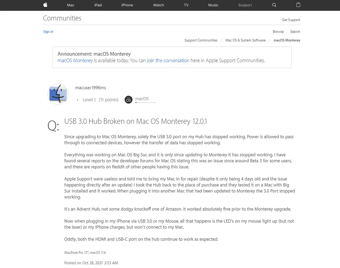 macos monterey a