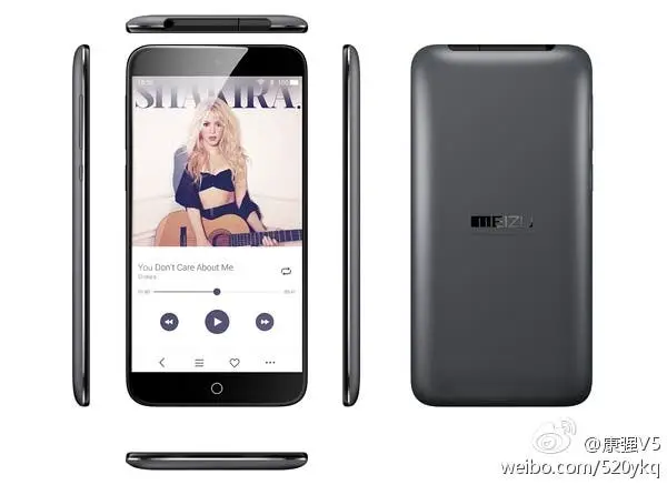 meizu music player render