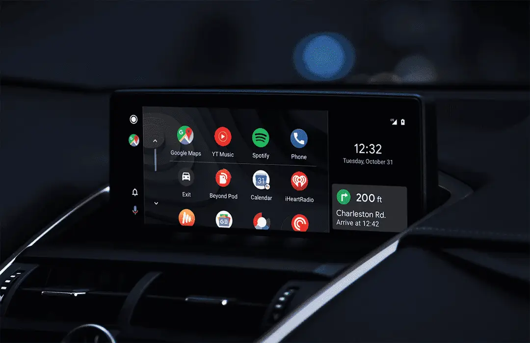 1android auto in car widescreenwidth 1300