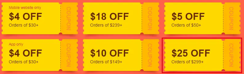 299 25 coupon