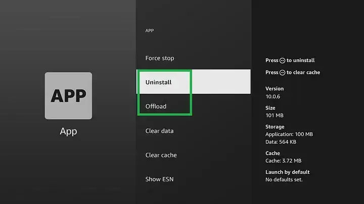 amazon fire tv auto offload