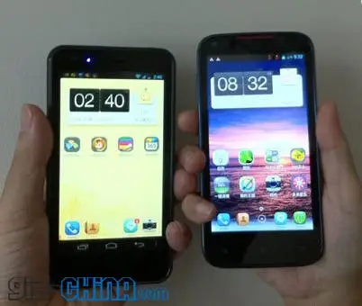 amoi n820 and haier andriod phone comparison
