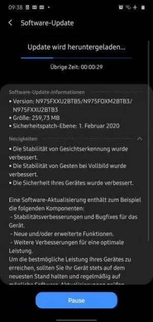 android 10 update
