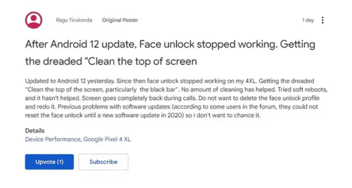 android 12 g