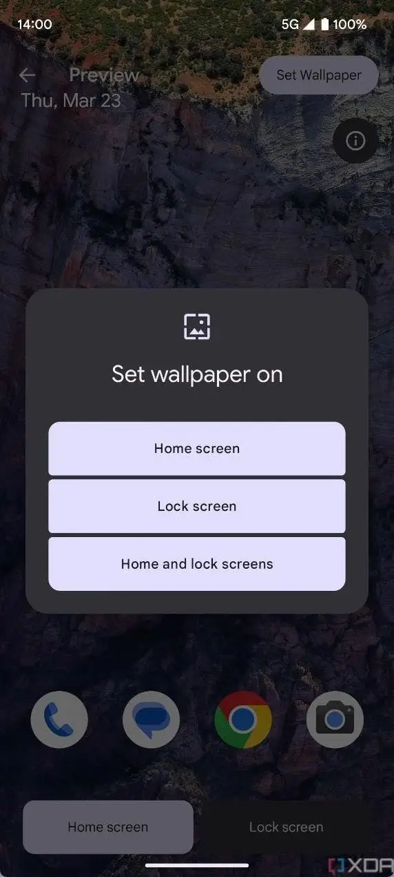 android 14 dp2 set live wallpaper