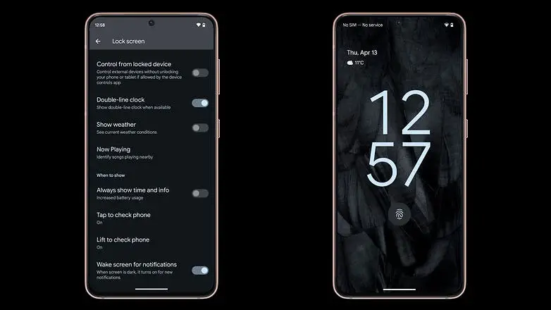 android 14 hide weather info