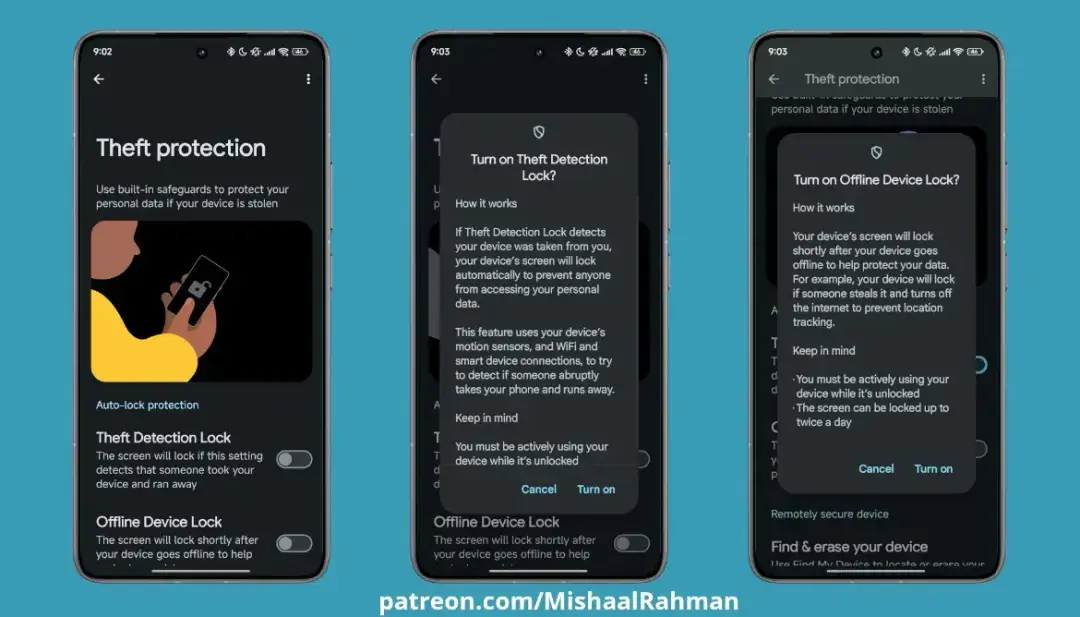 android anti theft