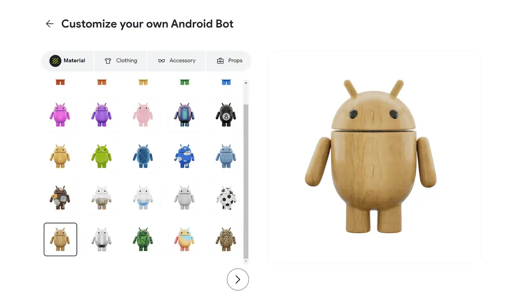 android bot material