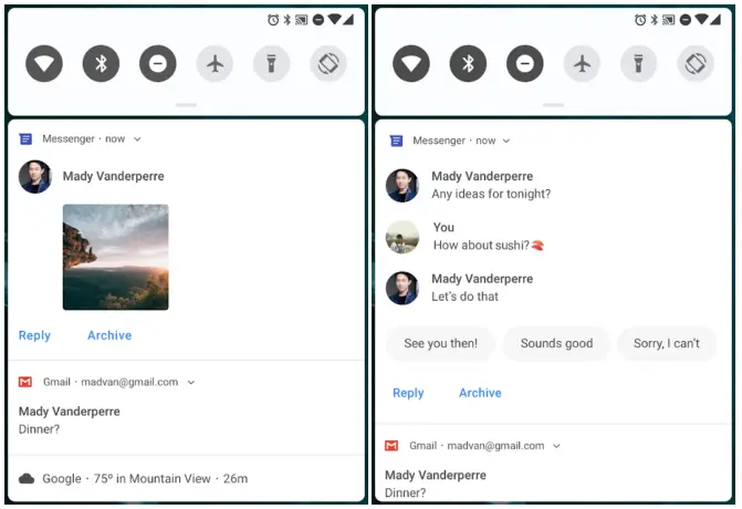 android p notificatio