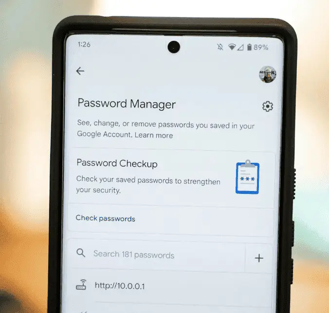 android password manager