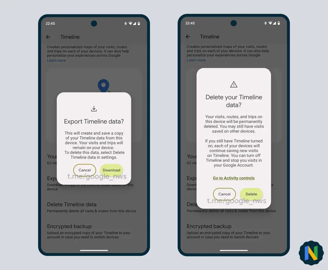 android setting timeline setting scaled