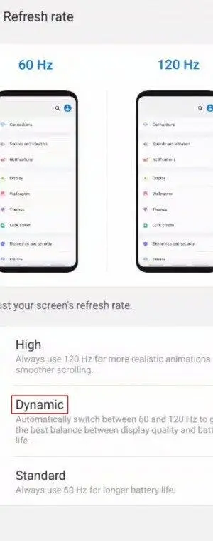 app high refresh rate